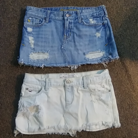 Abercrombie & Fitch Dresses & Skirts - Two jeans skirt XS